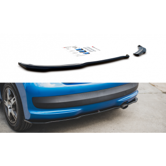Maxtondesign Diffusor Erweiterung li/re für Peugeot 207 schwarz hochglanz