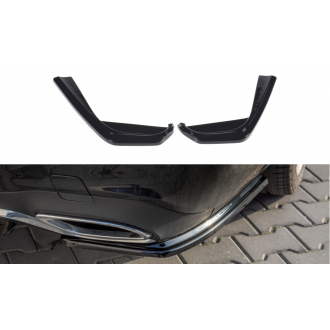 Maxtondesign Diffusor Erweiterung li/re für Mercedes Benz E-Klasse W213 E43 AMG|AMG-Line Limousine schwarz hochglanz