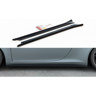 Maxtondesign Seitenschweller für Porsche 911er 991 Carrera schwarz hochglanz