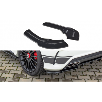 Maxtondesign Diffusor Erweiterung li/re für Mercedes Benz A-Klasse W176 A45 AMG schwarz hochglanz