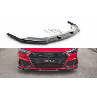 Maxtondesign Frontlippe für Audi A7 C8 S-Line schwarz hochglanz