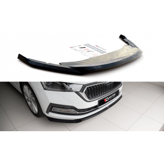 Maxtondesign Frontlippe für Skoda Octavia MK4 schwarz hochglanz
