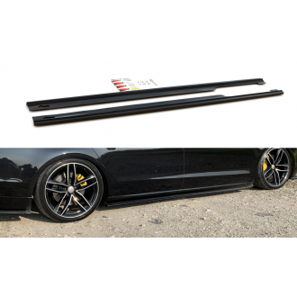 Maxtondesign Seitenschweller für Audi A8 D4 schwarz hochglanz
