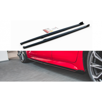 Maxtondesign Seitenschweller für Toyota Corolla XII Schrägheck schwarz hochglanz