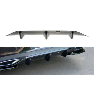 Maxtondesign Diffusor für Mercedes Benz E-Klasse C238 AMG-Paket Coupe schwarz hochglanz