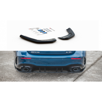 Maxtondesign Diffusor Erweiterung li/re für Mercedes Benz A-Klasse W177 A35 AMG schwarz hochglanz