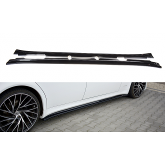 Maxtondesign Seitenschweller für Maserati Quattroporte MK5 Facelift schwarz hochglanz