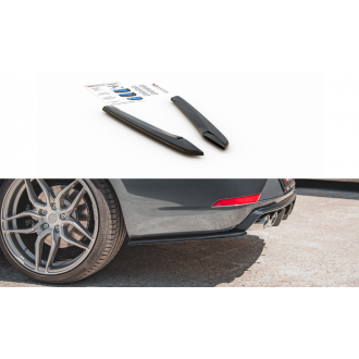 Maxtondesign Diffusor Erweiterung li/re V.2 für SEAT Leon MK3 Cupra Kombi Facelift schwarz hochglanz