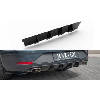 Maxtondesign Diffusor für SEAT Leon MK3 Cupra Kombi Facelift schwarz hochglanz