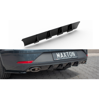 Maxtondesign Diffusor für SEAT Leon MK3 Cupra Kombi Facelift schwarz hochglanz