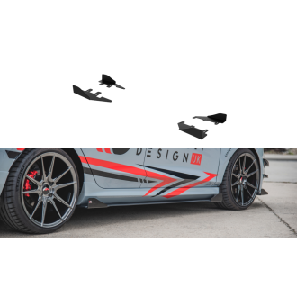 Maxtondesign Seitenschweller für Ford Fiesta MK8 ST|ST-Line Racing-Flaps schwarz hochglanz