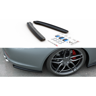 Maxtondesign Diffusor Erweiterung li/re für Porsche 911er 991 Carrera schwarz hochglanz