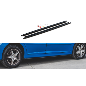 Maxtondesign Seitenschweller für Peugeot 207 schwarz hochglanz