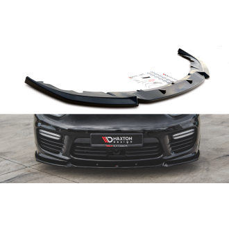 Maxtondesign Frontlippe V.1 für Porsche Panamera 970 Turbo Facelift schwarz hochglanz