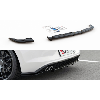Maxtondesign Diffusor Mit Balken für Volkswagen Polo MK6 GTI schwarz hochglanz