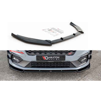 Maxtondesign Frontlippe V.7 für Ford Fiesta MK8 ST|ST-Line schwarz hochglanz
