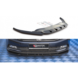 Maxtondesign Frontlippe V.1 für Volkswagen Passat MK8|B8 schwarz hochglanz