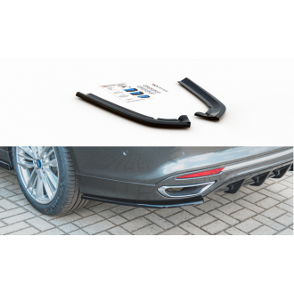 Maxtondesign Diffusor Erweiterung li/re für Ford Mondeo MK5 Facelift schwarz hochglanz