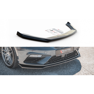 Maxtondesign Frontlippe V.7 für SEAT Leon MK3 Cupra|FR Facelift schwarz hochglanz