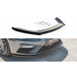 Maxtondesign Frontlippe V.4 für SEAT Leon MK3 Cupra|FR Facelift schwarz hochglanz