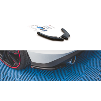 Maxtondesign Diffusor Erweiterung li/re für Volkswagen Golf MK8|Golf 8 GTI schwarz hochglanz