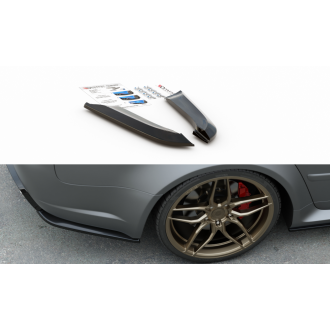Maxtondesign Diffusor Erweiterung li/re für Audi RS4 B7 Limousine schwarz hochglanz