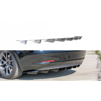 Maxtondesign Diffusor für Tesla Model 3 schwarz hochglanz