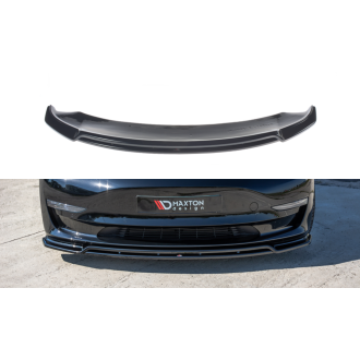 Maxtondesign Frontlippe V.2 für Tesla Model 3 schwarz hochglanz