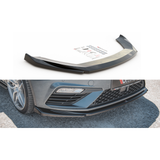 Maxtondesign Frontlippe V.5 für SEAT Leon MK3 Cupra|FR Facelift schwarz strukturiert