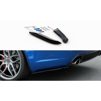 Maxtondesign Diffusor Erweiterung li/re V.1 für Audi RS4 B7 Limousine schwarz hochglanz