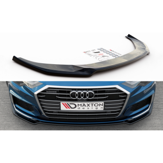 Maxtondesign Frontlippe V.1 für Audi A6|S6 C8 S-Line schwarz hochglanz