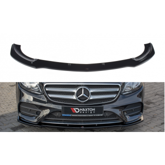 Maxtondesign Frontlippe für Mercedes Benz E-Klasse W213 E43 AMG|AMG-Line Limousine schwarz hochglanz