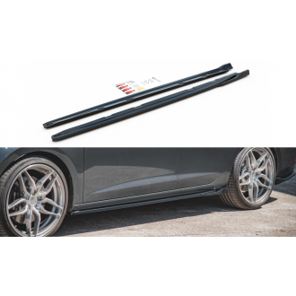 Maxtondesign Seitenschweller V.4 für SEAT Leon MK3 Cupra|FR Facelift schwarz hochglanz