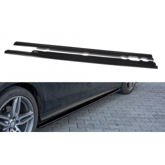 Maxtondesign Seitenschweller für Mercedes Benz E-Klasse W213 E43 AMG|AMG-Line Limousine schwarz hochglanz