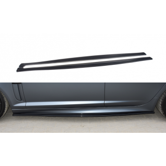 Maxtondesign Seitenschweller für Jaguar XF MK1 R schwarz hochglanz