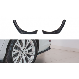 Maxtondesign Diffusor Erweiterung li/re für Skoda Superb MK3 Kombi/Schrägheck Facelift schwarz hochglanz