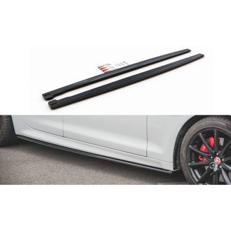 Maxtondesign Seitenschweller für Jaguar XJ X351 Vorfacelift schwarz hochglanz