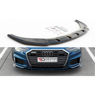 Maxtondesign Frontlippe für Audi A6|S6 C8 S-Line schwarz hochglanz