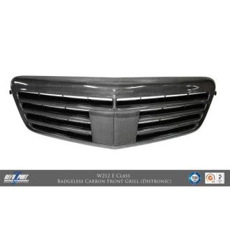 RevoZport Carbon front grille for Mercedes Benz E-Klasse W212 "Badgeless" Alle W212 models with Distronic