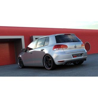 Maxtondesign Diffusor Mit 1 Auspuff für Volkswagen Golf MK6|Golf 6 schwarz hochglanz