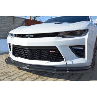 Maxtondesign Frontlippe für Chevrolet Camaro MK6 Coupe Racing schwarz hochglanz