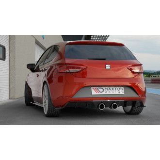 Maxtondesign Diffusor für SEAT Leon MK3 Cupra Facelift schwarz hochglanz