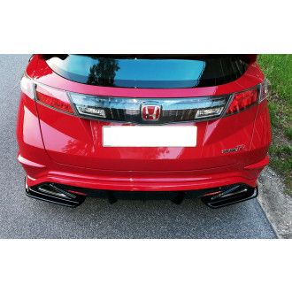 Maxtondesign Diffusor Erweiterung li/re für Honda Civic FK8 Type-R schwarz hochglanz
