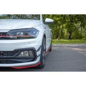 Maxtondesign Frontlippe V.5 für Volkswagen Polo MK6 GTI schwarz hochglanz
