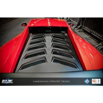 RevoZport Carbon engine cover for Lamborghini Huracan LP560-"RST" Super-Trofeo-Style