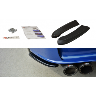 Maxton Design ABS Diffusor Seiten Eerwiterungen Flaps für Alfa Romeo 156 GTA schwarz hochglanz