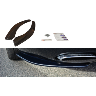 Maxton Design ABS Diffusor Seiten Eerwiterungen Flaps für Bentley Continental GT schwarz hochglanz