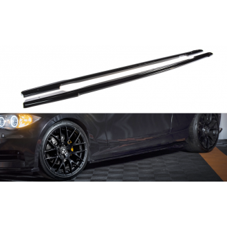 Maxton Design ABS Seitenschweller für BMW 1er E82 Facelift schwarz hochglanz