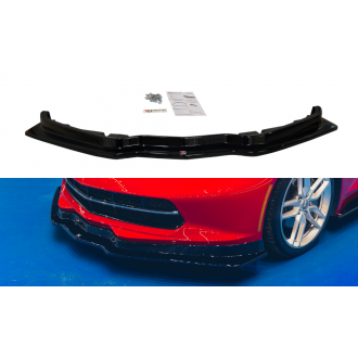 Maxtondesign Frontlippe für Chevrolet Corvette C7 schwarz hochglanz