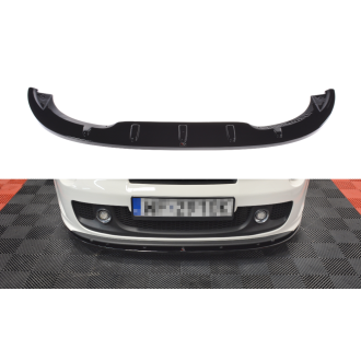 Maxton Design ABS Frontlippe für Fiat 500 schwarz hochglanz